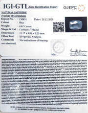 5.12 Ratti Natural Blue Sapphire With Govt Lab Certified-(6771)